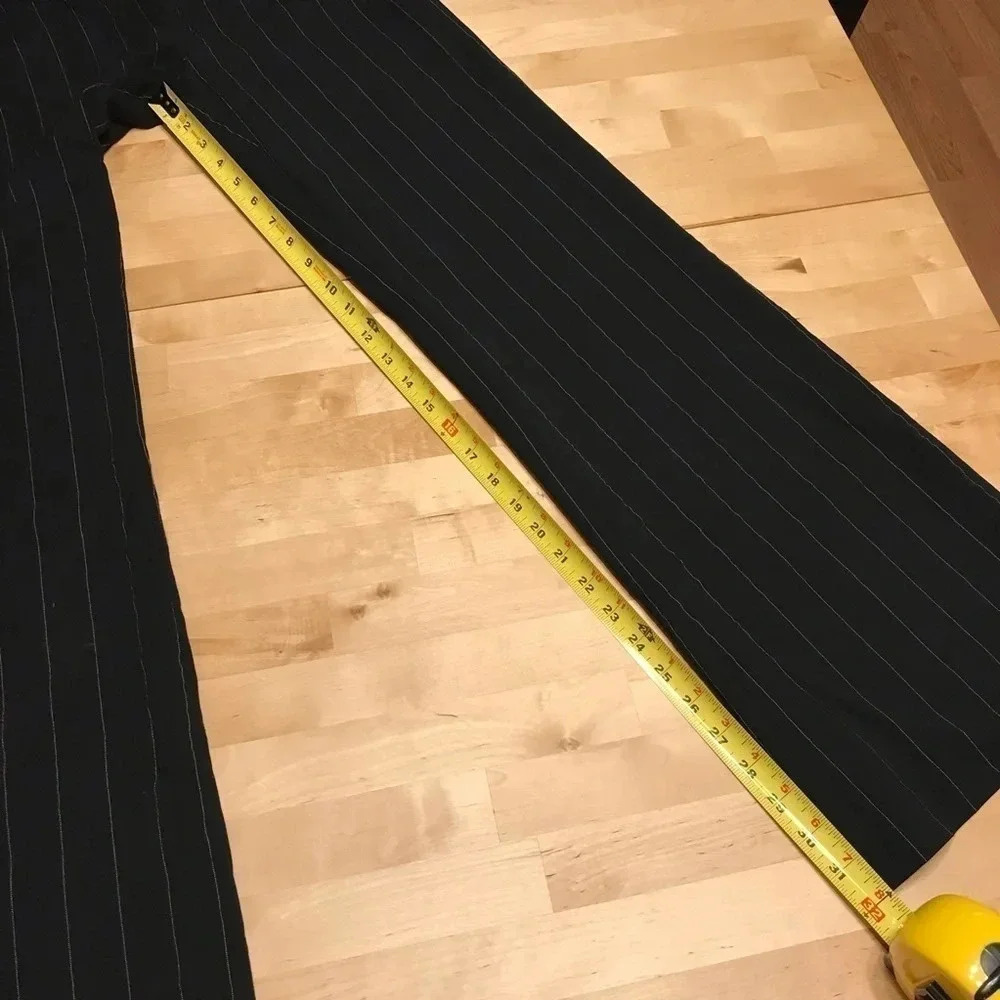 Adrienne Vittadini Pinstripe Dress Pants Career - Picture 7 of 10